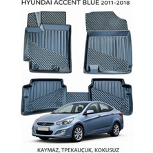 Black Gold Hyundai Accent Blue 2011-2018 ile Uyumlu 3D Oto Paspas Premium