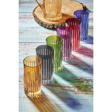 PLT Design Gözde 6 Renk El Işi Kesme Kahve Yanı Su Meşrubat Bardağı LBR320