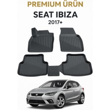 Black Gold Seat Ibiza 2017+ Uyumlu 3D Oto Paspas Premium