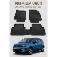 Black Gold Opel Crossland 2021-2024 3D Havuzlu Oto Paspas Kauçuk Malzeme ile Kaymaz Özellikte 4 Parça Premium