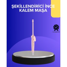 Maarketim Profesyonel Saç Maşası 9mm Seramik Kaplama İnce Bukle Maşası