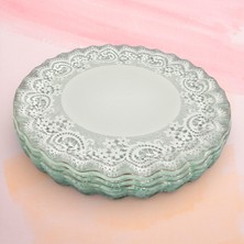 Sudedi Home Marche Platin Yaldızlı Cam Servis Tabağı