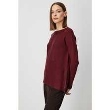 On Fashion On Yanları Fermuarlı Sıfır Yaka Triko Kazak