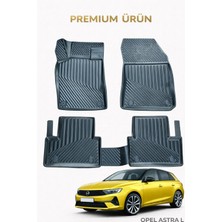 Black Gold Opel Astra L 2021+ ile Uyumlu 3D Oto Paspas Premium