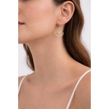 Xuping Jewelry Stil Incisi/xupıng Jewelry Yıldız Sallantılı Zirkon Taşlı Küpe