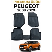 Black Gold Peugeot 2008 2020+ Uyumlu 3D Oto Paspas Premium