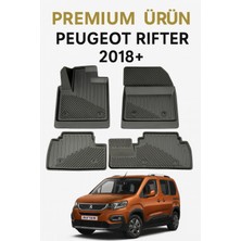 Black Gold Peugeot Rifter 2018+ Uyumlu 3D Oto Paspas Premium