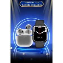 3.nesil Tws Bluetooth Kulaklık ve Dokunmatik Ekran Akıllı Saat Sesli Görüşme