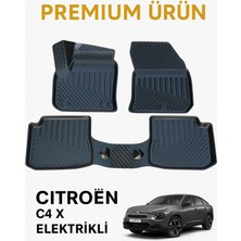Black Gold Citroen C4 x Elektrikli Uyumlu 3D Oto Paspas Premium