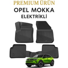 Black Gold Opel Mokka Elektrikli Uyumlu 3D Oto Paspas Premium