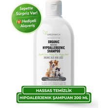 Greenwich Hipoalerjenik Şampuan 200 ml | Tüy Dökülme | Parazit Pire Mantar Uzaklaştırıcı | Kedi Köpek