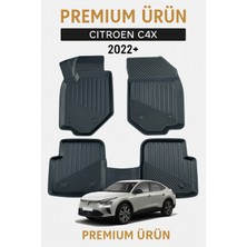 Black Gold Citroen C4X 2022+ Uyumlu 3D Havuzlu Oto Paspas Premium