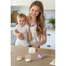 Nuliie Elektrikli Taşınabilir Göğüs Pompası 2’li Set Mor