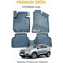 Black Gold Hyundai IX35 ile Uyumlu 3D Oto Paspas Premium