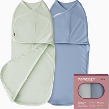Momcozy Bebek Kundağı 0-3 Ay Bambu Viskon 2’li Set