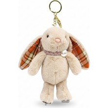 Aslı Kiraz Jewerly Bej Tavşan Fular Detaylı Peluş Anahtarlık
