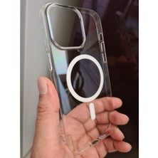 More Gsm iPhone 14 Promax Uyumlu Magsafe Sararmaz Sert Pc Kılıf | Ultra Ince Hafif | Kristal Şeffaf Mika Arka Kapak