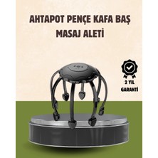 Tuncel Store Kafa Masaj Cihazı 8 Motorlu 360 Derece Tam Kapsamlı Rahatlatıcı Masaj