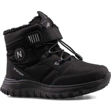 Ayakcity Içi Yünlü Su Geçirmez Soğuğa Dayanıklı Çocuk Bot - Siyah - 27