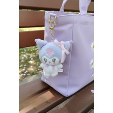 Aslı Kiraz Jewerly Lila Kuromi Peluş Anahtarlık