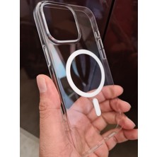 More Gsm iPhone 16 Pro Uyumlu Magsafe Sararmaz Sert Pc Kılıf | Ultra Ince Hafif | Kristal Şeffaf Mika Arka Kapak