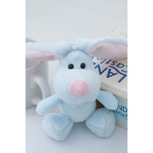 Aslı Kiraz Jewerly Uzun Kulaklı Mavi Tavşan Peluş Anahtarlık
