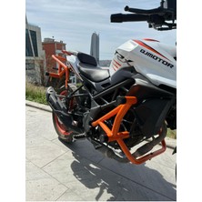 Qj Motor Trx 125 Ön Koruma Demiri (Turuncu) Uyumlu