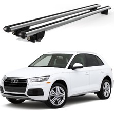 Today Auto Kanca Audi Q5 (2017 ve Sonrası) Uyumlu Gri Kilitli Ara Atkı 120CM Port Bagaj Tavan Barı