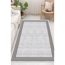 Pelura Halı Çerçeveli Modern Dijital Baskılı Yıkanabilir Kaymaz Taban Salon Halısı Mutfak Halısı Yolluk