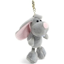 Aslı Kiraz Jewerly Uzun Kulaklı Gri Tavşan Peluş Anahtarlık