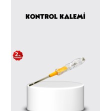Tuncel Store Neon Lambalı Elektrik Kontrol Kalemi Nikel Kaplama 110-220V