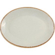 Porland Seasons Gri Kayık Tabak 31CM