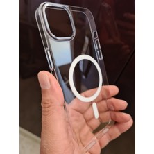More Gsm iPhone 15 Uyumlu Magsafe Sararmaz Sert Pc Kılıf | Ultra Ince Hafif | Kristal Şeffaf Mika Arka Kapak
