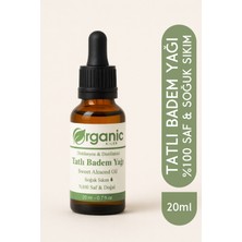 Organic Kiler Tatlı Badem Yağı 20 ml %100 Saf - Doğal & Katkısız (Sweet Almond Oil)