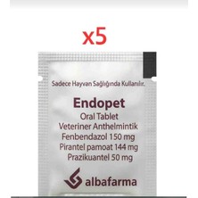 Orqinel Albafarma Endope Kedi-Köpek Için Iç Parazt Tablett X5 Adet