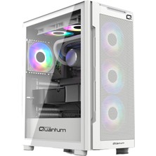 Quantum Gaming Snapfire White 650W 4 Fanlı Mesh Beyaz Gaming Masaüstü Kasa