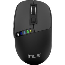 Inca IWM-512RS Rechargeable Sılent Bluetooth Kablosuz Mouse-Siyah