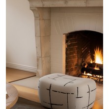 Go Concept Pablo, Pamuk-Bambu Asimetrik Puf/yan Koltuk