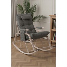 Dicle Cepli Pofuduk Minderli Sallanan Sandalye Tv Koltuğu Antrasit