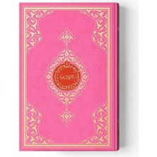 Cami Boy Kur'an-I Kerim (2 Renkli, Pembe, Mühürlü)