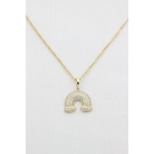 Xuping Jewelry Stil Incisi/xupıng Jewelry Gökkuşağı Zirkon Taşlı Kolye