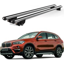 Today Auto Kanca Bmw X1 (2015 ve Sonrası) Uyumlu Gri Kilitli Ara Atkı 120CM Port Bagaj Tavan Barı