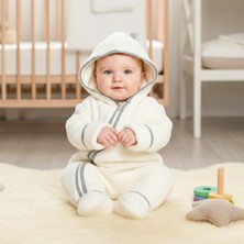 x Ipek Atlas Erkek Kız Bebek Çocuk Biye Detaylı Ayı Tulum