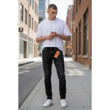 Denim Republic Erkek Füme Likralı Kot Pantolon Slim Fit Dar Kesim