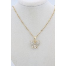 Xuping Jewelry Stil Incisi/xupıng Jewelry Kelebek Zirkon Taşlı Kolye