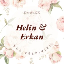 Rabadon 300CM x 300CM Düğün Nişan Söz Kına Gecesi Dans Karşılama Pisti Yer Zemin Kaplama Afiş Branda