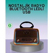 Genel Tedarik Bluetooth Özellikli Nostalji Radyo 3 Bant Fm Am Sw - EMTHBA2855-3478