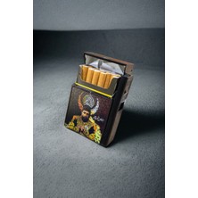 Tusah USB Şarjlı Elektronik Çakmak Taşınabilir Sigara Paketi Muhafaza Kutusu Uv Renkli Baskılık