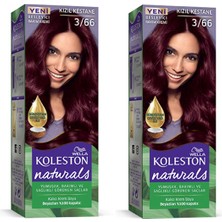 Wella Koleston Naturals Saç Boyası Kızıl Kestane 3/66 2x Paket