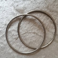 Orhan Çanta Metal Yuvarlak Çanta Sapı Gümüş